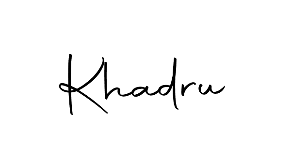 You can use this online signature creator to create a handwritten signature for the name Khadru. This is the best online autograph maker. Khadru signature style 10 images and pictures png