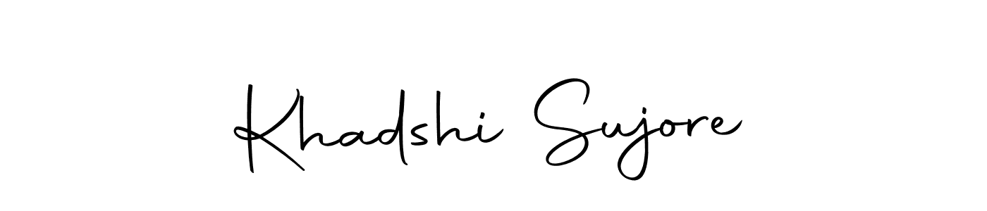 Design your own signature with our free online signature maker. With this signature software, you can create a handwritten (Autography-DOLnW) signature for name Khadshi Sujore. Khadshi Sujore signature style 10 images and pictures png