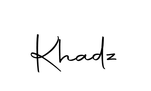 You should practise on your own different ways (Autography-DOLnW) to write your name (Khadz) in signature. don't let someone else do it for you. Khadz signature style 10 images and pictures png