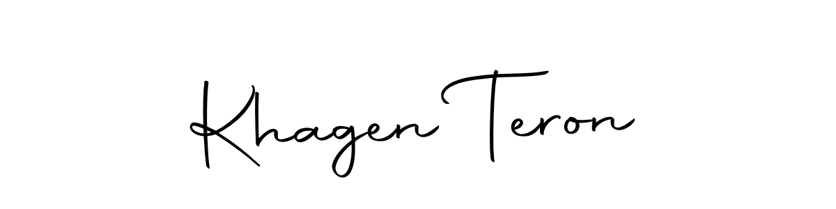 Design your own signature with our free online signature maker. With this signature software, you can create a handwritten (Autography-DOLnW) signature for name Khagen Teron. Khagen Teron signature style 10 images and pictures png