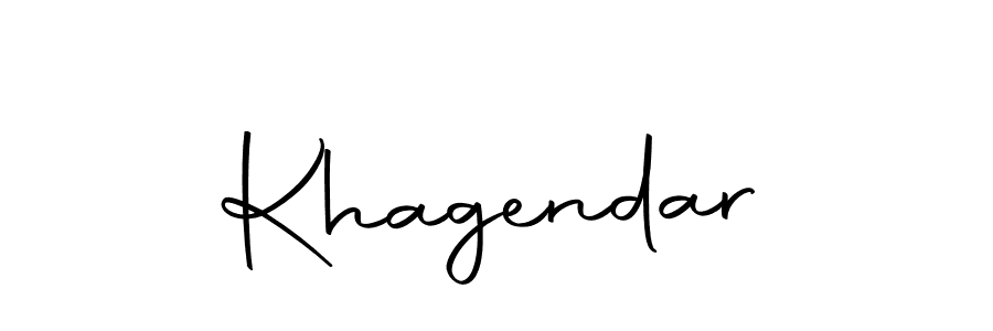 How to make Khagendar signature? Autography-DOLnW is a professional autograph style. Create handwritten signature for Khagendar name. Khagendar signature style 10 images and pictures png