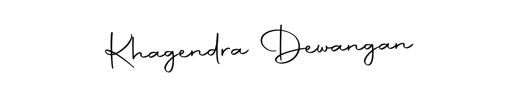 The best way (Autography-DOLnW) to make a short signature is to pick only two or three words in your name. The name Khagendra Dewangan include a total of six letters. For converting this name. Khagendra Dewangan signature style 10 images and pictures png