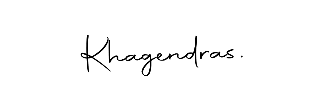 How to make Khagendras. name signature. Use Autography-DOLnW style for creating short signs online. This is the latest handwritten sign. Khagendras. signature style 10 images and pictures png