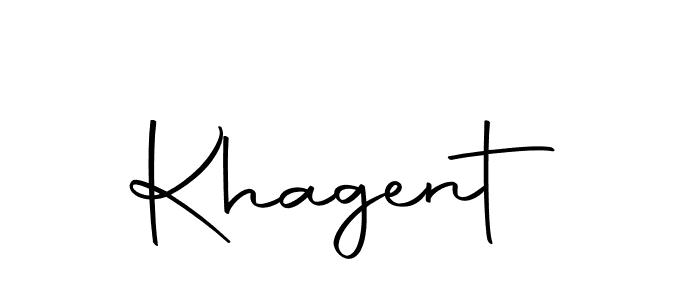 How to make Khagent signature? Autography-DOLnW is a professional autograph style. Create handwritten signature for Khagent name. Khagent signature style 10 images and pictures png