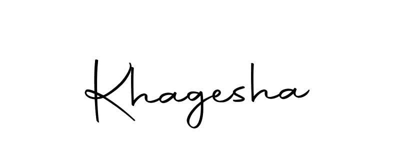 Make a beautiful signature design for name Khagesha. Use this online signature maker to create a handwritten signature for free. Khagesha signature style 10 images and pictures png