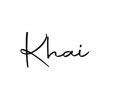 Make a beautiful signature design for name Khai. With this signature (Autography-DOLnW) style, you can create a handwritten signature for free. Khai signature style 10 images and pictures png