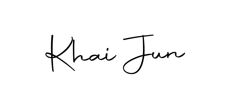 It looks lik you need a new signature style for name Khai Jun. Design unique handwritten (Autography-DOLnW) signature with our free signature maker in just a few clicks. Khai Jun signature style 10 images and pictures png