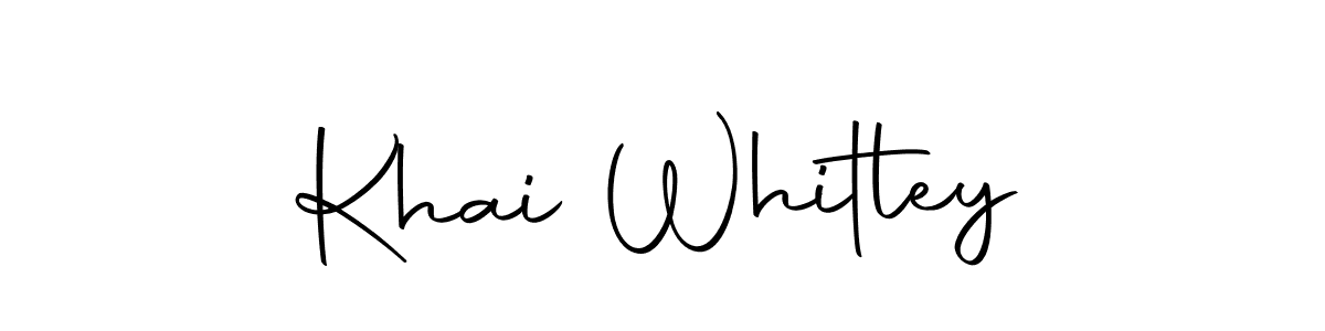 if you are searching for the best signature style for your name Khai Whitley. so please give up your signature search. here we have designed multiple signature styles  using Autography-DOLnW. Khai Whitley signature style 10 images and pictures png