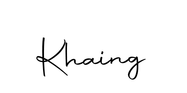 Here are the top 10 professional signature styles for the name Khaing. These are the best autograph styles you can use for your name. Khaing signature style 10 images and pictures png