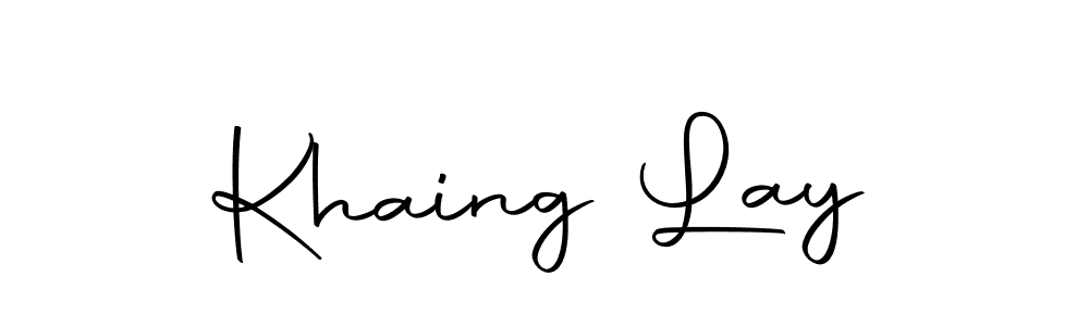 Also You can easily find your signature by using the search form. We will create Khaing Lay name handwritten signature images for you free of cost using Autography-DOLnW sign style. Khaing Lay signature style 10 images and pictures png