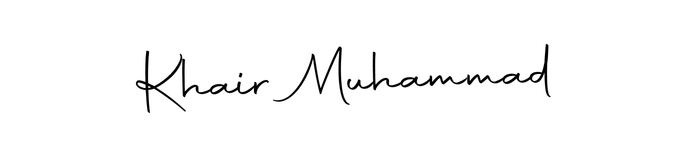 Use a signature maker to create a handwritten signature online. With this signature software, you can design (Autography-DOLnW) your own signature for name Khair Muhammad. Khair Muhammad signature style 10 images and pictures png