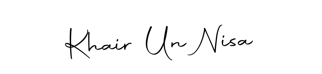 Make a beautiful signature design for name Khair Un Nisa. Use this online signature maker to create a handwritten signature for free. Khair Un Nisa signature style 10 images and pictures png