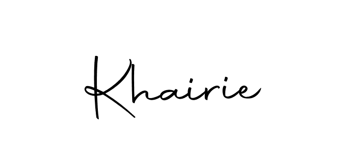 Make a short Khairie signature style. Manage your documents anywhere anytime using Autography-DOLnW. Create and add eSignatures, submit forms, share and send files easily. Khairie signature style 10 images and pictures png