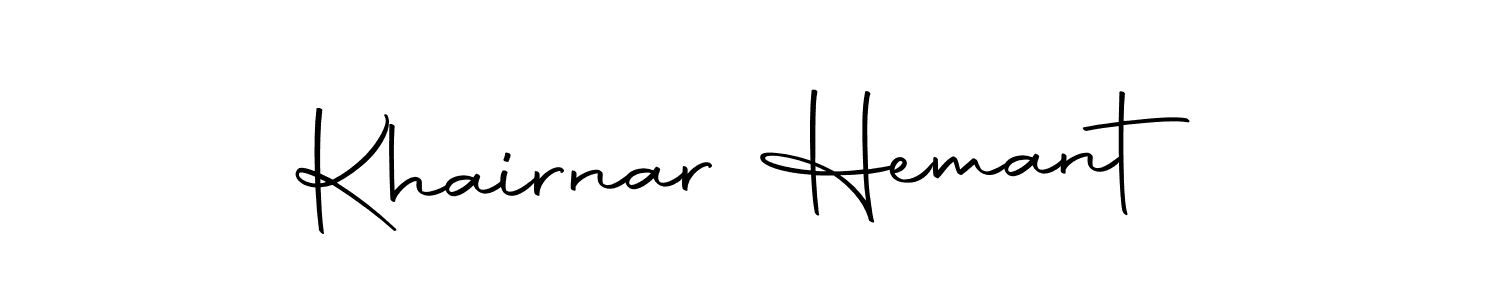 Make a short Khairnar Hemant signature style. Manage your documents anywhere anytime using Autography-DOLnW. Create and add eSignatures, submit forms, share and send files easily. Khairnar Hemant signature style 10 images and pictures png