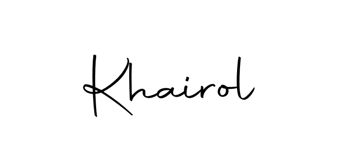 Khairol stylish signature style. Best Handwritten Sign (Autography-DOLnW) for my name. Handwritten Signature Collection Ideas for my name Khairol. Khairol signature style 10 images and pictures png