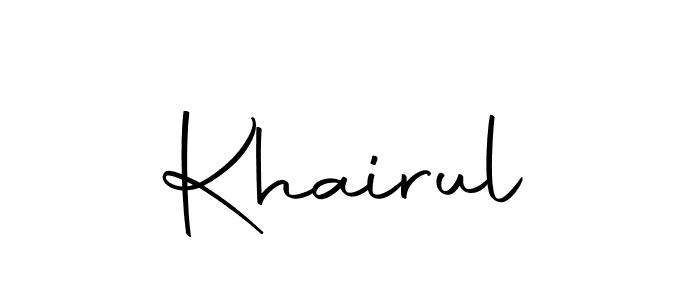 Use a signature maker to create a handwritten signature online. With this signature software, you can design (Autography-DOLnW) your own signature for name Khairul. Khairul signature style 10 images and pictures png