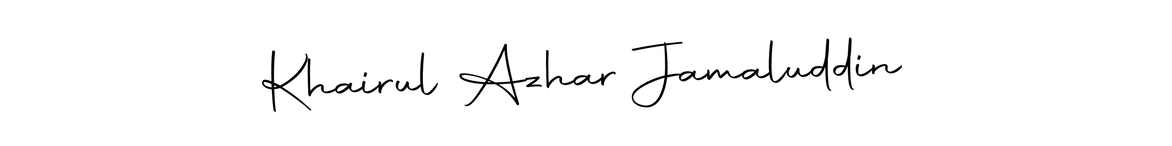 if you are searching for the best signature style for your name Khairul Azhar Jamaluddin. so please give up your signature search. here we have designed multiple signature styles  using Autography-DOLnW. Khairul Azhar Jamaluddin signature style 10 images and pictures png