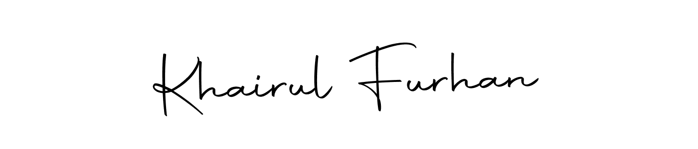 You can use this online signature creator to create a handwritten signature for the name Khairul Furhan. This is the best online autograph maker. Khairul Furhan signature style 10 images and pictures png