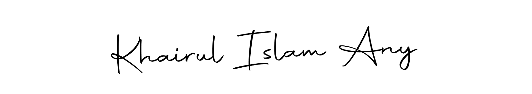 Make a beautiful signature design for name Khairul Islam Any. With this signature (Autography-DOLnW) style, you can create a handwritten signature for free. Khairul Islam Any signature style 10 images and pictures png