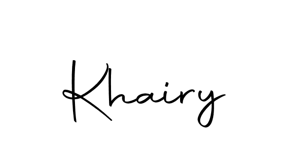 Also we have Khairy name is the best signature style. Create professional handwritten signature collection using Autography-DOLnW autograph style. Khairy signature style 10 images and pictures png