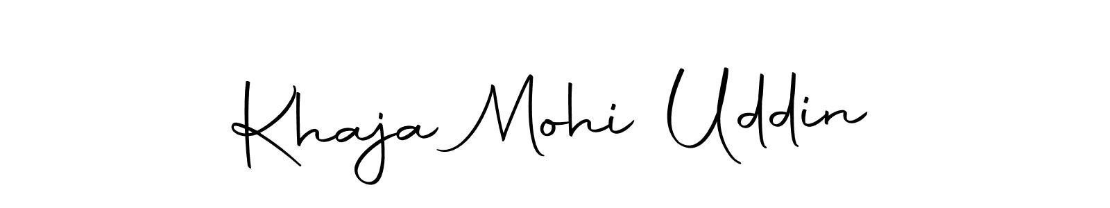 if you are searching for the best signature style for your name Khaja Mohi Uddin. so please give up your signature search. here we have designed multiple signature styles  using Autography-DOLnW. Khaja Mohi Uddin signature style 10 images and pictures png