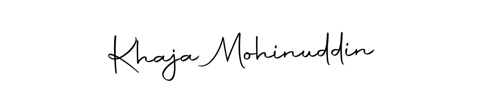 The best way (Autography-DOLnW) to make a short signature is to pick only two or three words in your name. The name Khaja Mohinuddin include a total of six letters. For converting this name. Khaja Mohinuddin signature style 10 images and pictures png