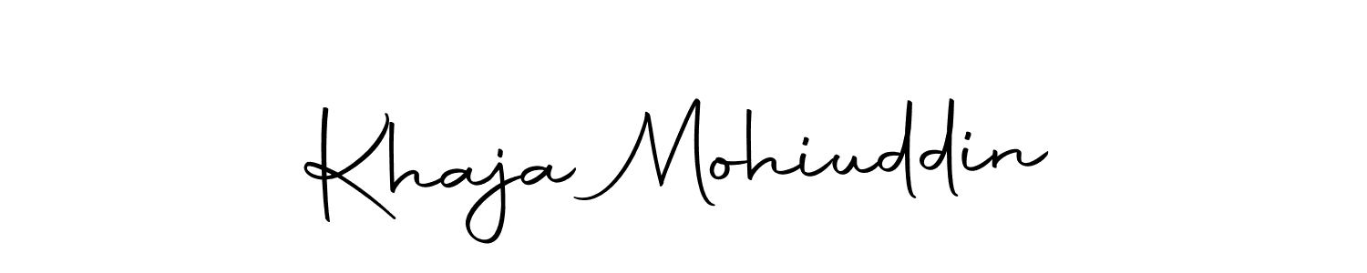 Khaja Mohiuddin stylish signature style. Best Handwritten Sign (Autography-DOLnW) for my name. Handwritten Signature Collection Ideas for my name Khaja Mohiuddin. Khaja Mohiuddin signature style 10 images and pictures png