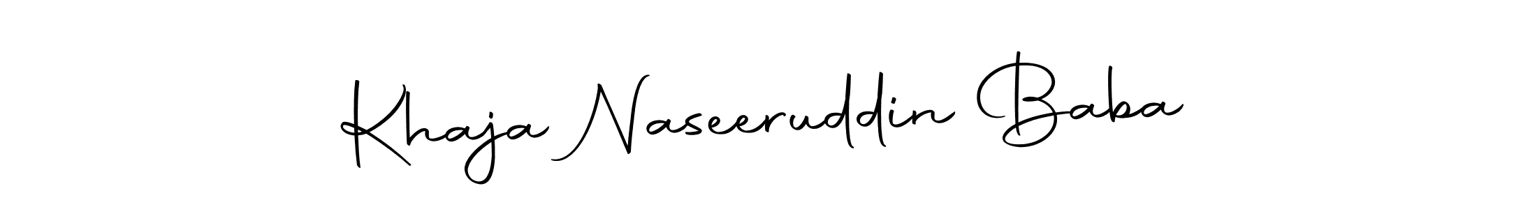Autography-DOLnW is a professional signature style that is perfect for those who want to add a touch of class to their signature. It is also a great choice for those who want to make their signature more unique. Get Khaja Naseeruddin Baba name to fancy signature for free. Khaja Naseeruddin Baba signature style 10 images and pictures png