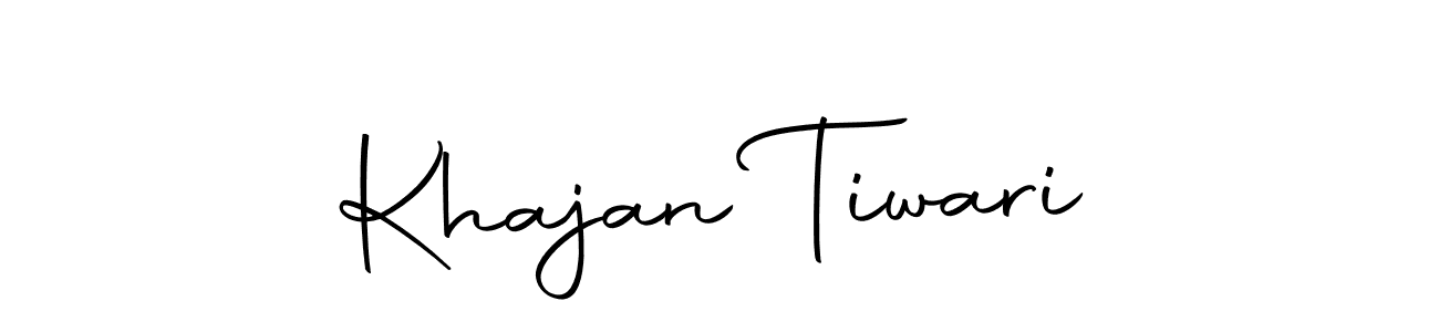 Use a signature maker to create a handwritten signature online. With this signature software, you can design (Autography-DOLnW) your own signature for name Khajan Tiwari. Khajan Tiwari signature style 10 images and pictures png