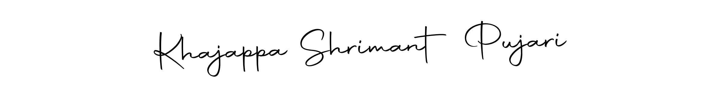 The best way (Autography-DOLnW) to make a short signature is to pick only two or three words in your name. The name Khajappa Shrimant Pujari include a total of six letters. For converting this name. Khajappa Shrimant Pujari signature style 10 images and pictures png