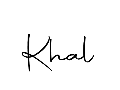 How to make Khal signature? Autography-DOLnW is a professional autograph style. Create handwritten signature for Khal name. Khal signature style 10 images and pictures png