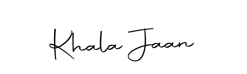 Make a beautiful signature design for name Khala Jaan. With this signature (Autography-DOLnW) style, you can create a handwritten signature for free. Khala Jaan signature style 10 images and pictures png