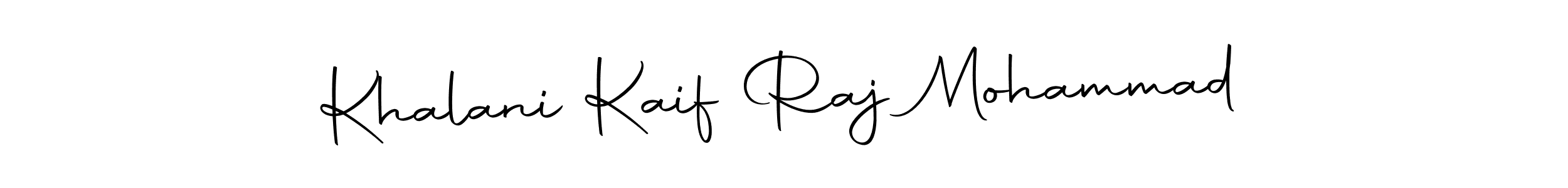 How to make Khalani Kaif Raj Mohammad signature? Autography-DOLnW is a professional autograph style. Create handwritten signature for Khalani Kaif Raj Mohammad name. Khalani Kaif Raj Mohammad signature style 10 images and pictures png