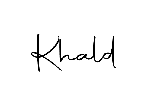 How to make Khald name signature. Use Autography-DOLnW style for creating short signs online. This is the latest handwritten sign. Khald signature style 10 images and pictures png