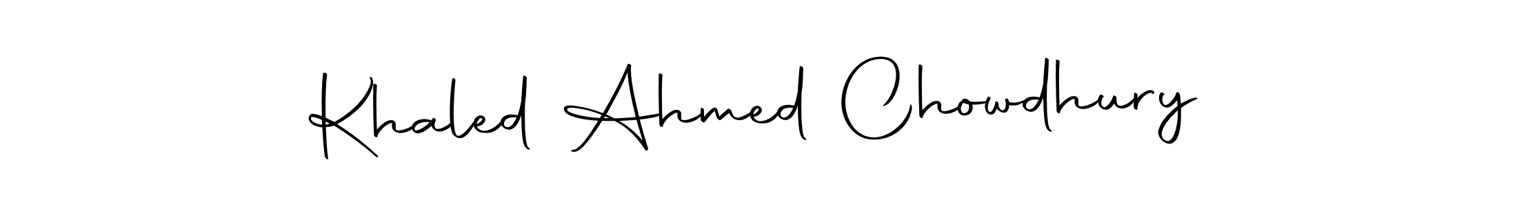 Similarly Autography-DOLnW is the best handwritten signature design. Signature creator online .You can use it as an online autograph creator for name Khaled Ahmed Chowdhury. Khaled Ahmed Chowdhury signature style 10 images and pictures png