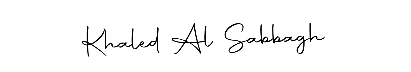 Design your own signature with our free online signature maker. With this signature software, you can create a handwritten (Autography-DOLnW) signature for name Khaled Al Sabbagh. Khaled Al Sabbagh signature style 10 images and pictures png