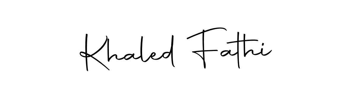 Also we have Khaled Fathi name is the best signature style. Create professional handwritten signature collection using Autography-DOLnW autograph style. Khaled Fathi signature style 10 images and pictures png