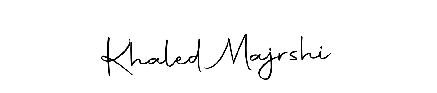 Design your own signature with our free online signature maker. With this signature software, you can create a handwritten (Autography-DOLnW) signature for name Khaled Majrshi. Khaled Majrshi signature style 10 images and pictures png