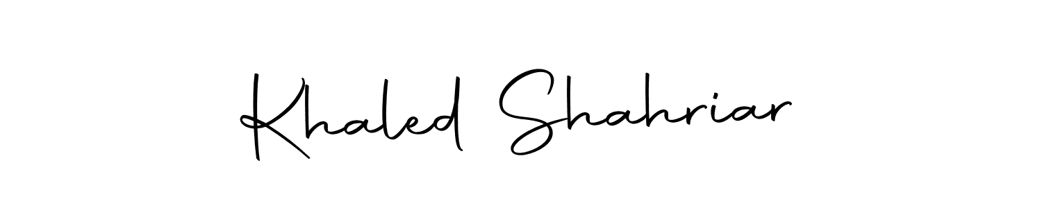 The best way (Autography-DOLnW) to make a short signature is to pick only two or three words in your name. The name Khaled Shahriar include a total of six letters. For converting this name. Khaled Shahriar signature style 10 images and pictures png