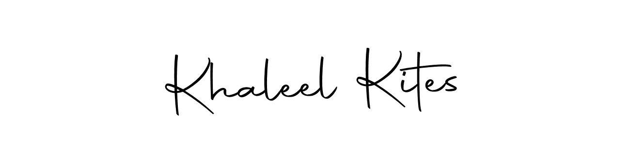 You can use this online signature creator to create a handwritten signature for the name Khaleel Kites. This is the best online autograph maker. Khaleel Kites signature style 10 images and pictures png
