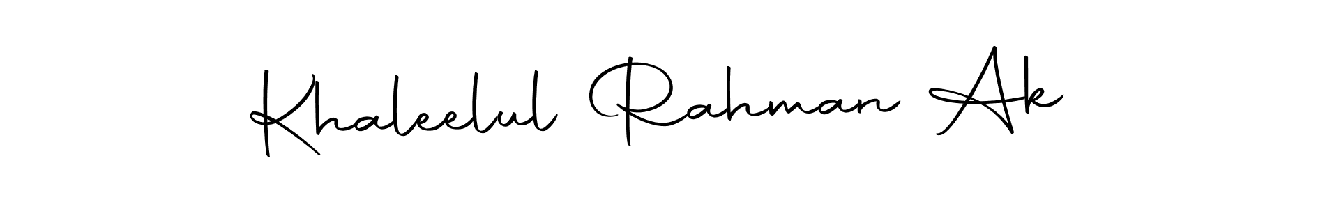 Make a beautiful signature design for name Khaleelul Rahman Ak. Use this online signature maker to create a handwritten signature for free. Khaleelul Rahman Ak signature style 10 images and pictures png