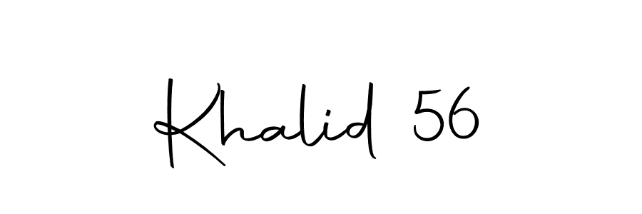 Make a beautiful signature design for name Khalid 56. With this signature (Autography-DOLnW) style, you can create a handwritten signature for free. Khalid 56 signature style 10 images and pictures png