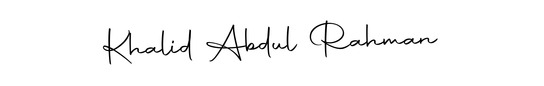 if you are searching for the best signature style for your name Khalid Abdul Rahman. so please give up your signature search. here we have designed multiple signature styles  using Autography-DOLnW. Khalid Abdul Rahman signature style 10 images and pictures png