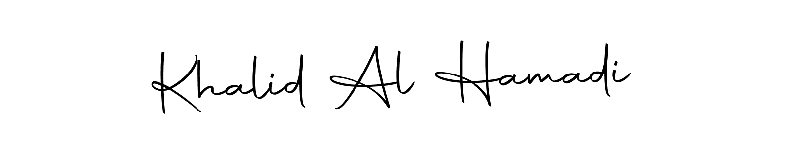 Design your own signature with our free online signature maker. With this signature software, you can create a handwritten (Autography-DOLnW) signature for name Khalid Al Hamadi. Khalid Al Hamadi signature style 10 images and pictures png