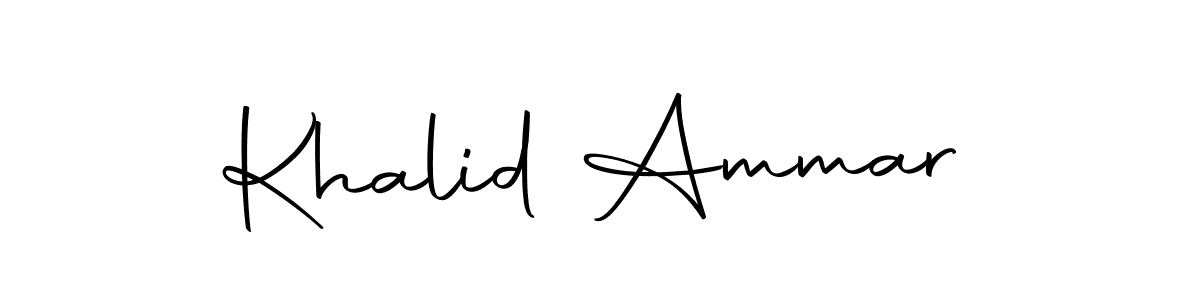 Make a short Khalid Ammar signature style. Manage your documents anywhere anytime using Autography-DOLnW. Create and add eSignatures, submit forms, share and send files easily. Khalid Ammar signature style 10 images and pictures png
