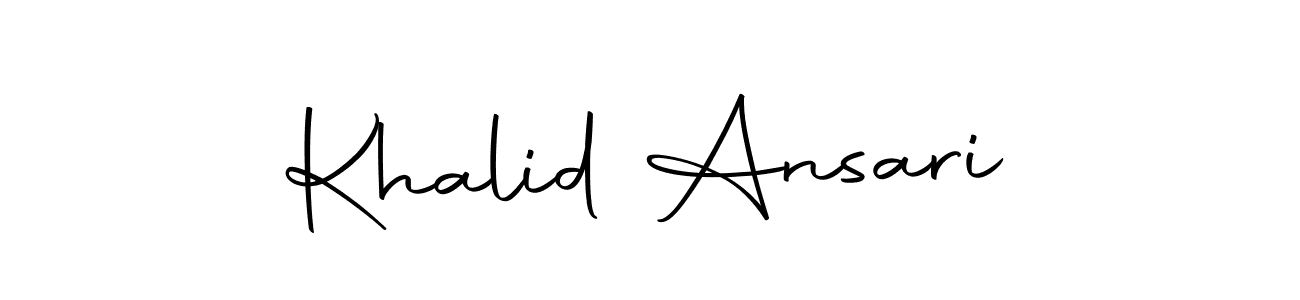 Here are the top 10 professional signature styles for the name Khalid Ansari. These are the best autograph styles you can use for your name. Khalid Ansari signature style 10 images and pictures png