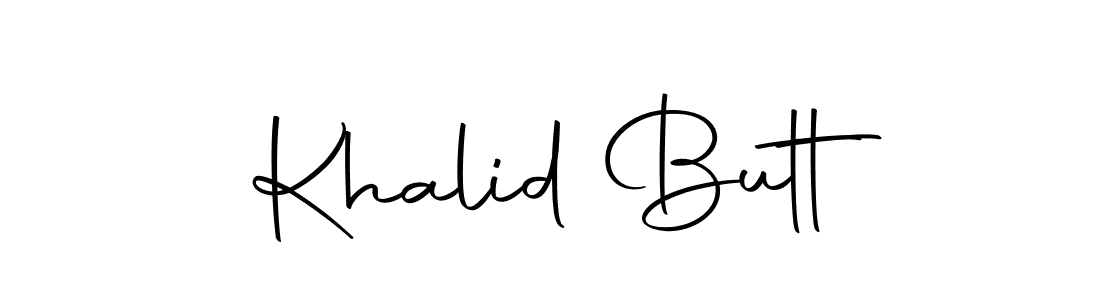 Khalid Butt stylish signature style. Best Handwritten Sign (Autography-DOLnW) for my name. Handwritten Signature Collection Ideas for my name Khalid Butt. Khalid Butt signature style 10 images and pictures png