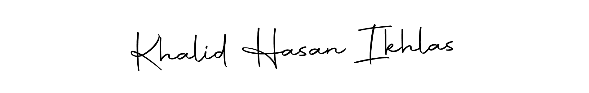 It looks lik you need a new signature style for name Khalid Hasan Ikhlas. Design unique handwritten (Autography-DOLnW) signature with our free signature maker in just a few clicks. Khalid Hasan Ikhlas signature style 10 images and pictures png