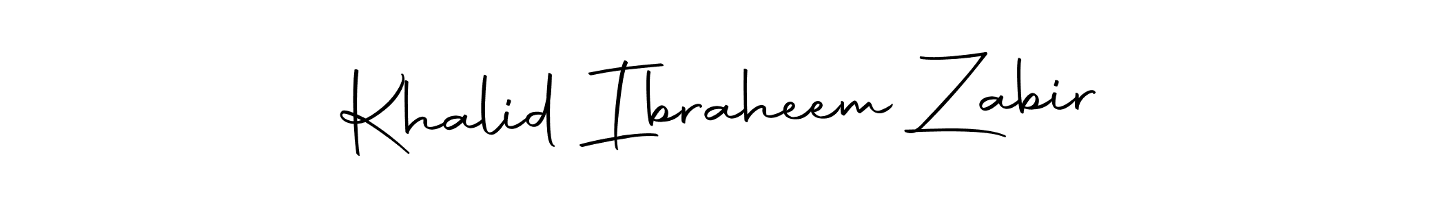 How to make Khalid Ibraheem Zabir signature? Autography-DOLnW is a professional autograph style. Create handwritten signature for Khalid Ibraheem Zabir name. Khalid Ibraheem Zabir signature style 10 images and pictures png