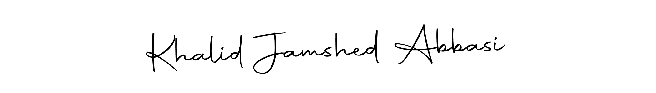 Make a beautiful signature design for name Khalid Jamshed Abbasi. Use this online signature maker to create a handwritten signature for free. Khalid Jamshed Abbasi signature style 10 images and pictures png